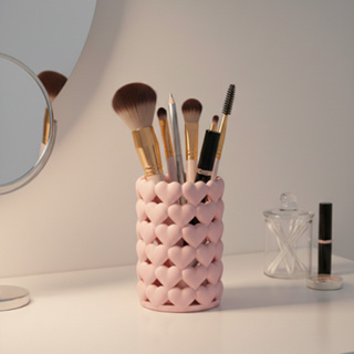 Organizador Porta Pincéis Maquiagem / Porta Pincel / Porta Caneta / Porta escova de dente / Coração Minimalista em Oferta na Shopee