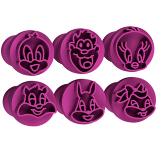 Kit 6 Carimbos para Doces Looney Tunes Brigadeiros Confeitaria em Oferta na Shopee