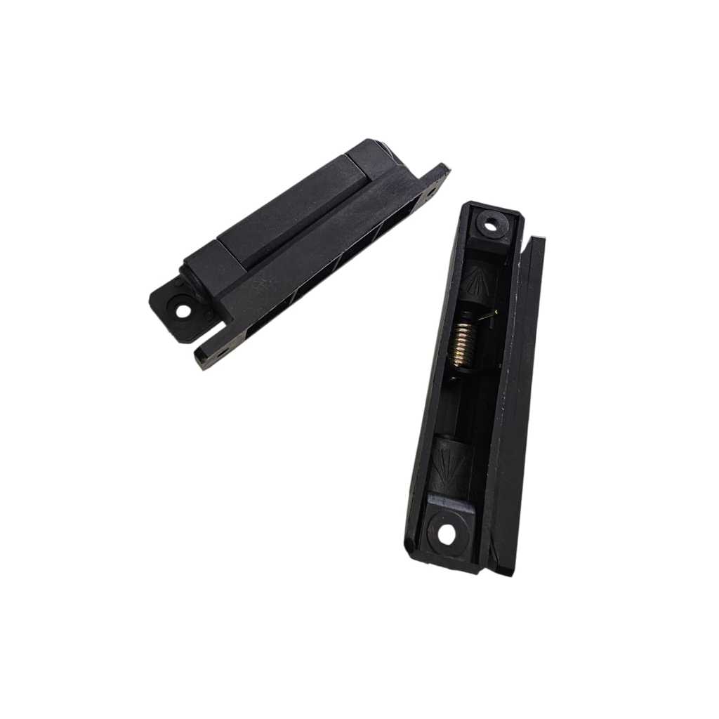 Kit De 2 Dobradiças Preta C/mola De Nylon Balcão Refrigerado