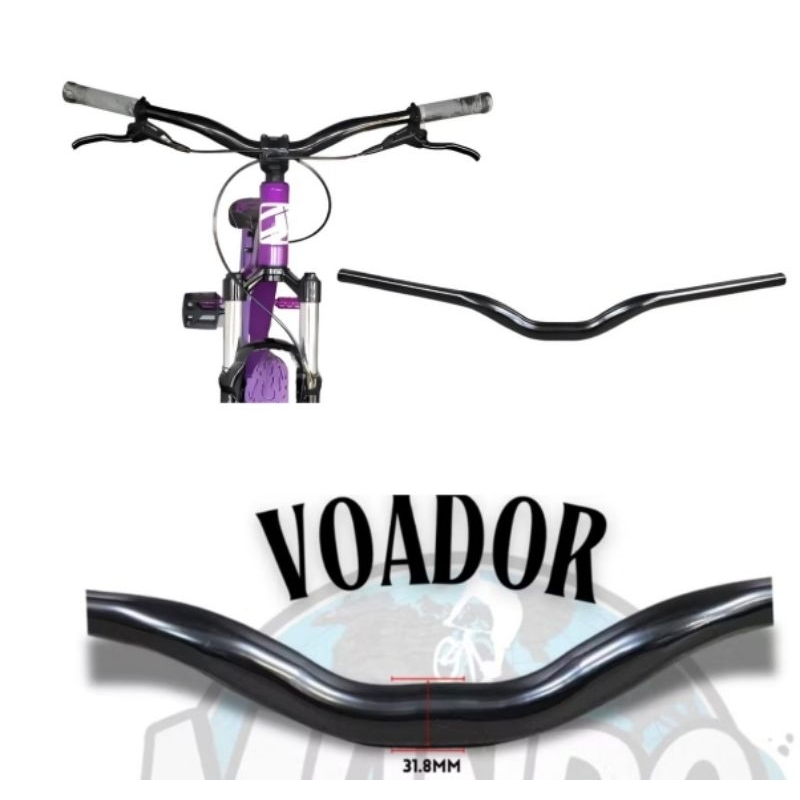 Guidão Voador Bike Tipo Kalin Aço 31.8X680 GIOS HUPI 1-VIKINGX