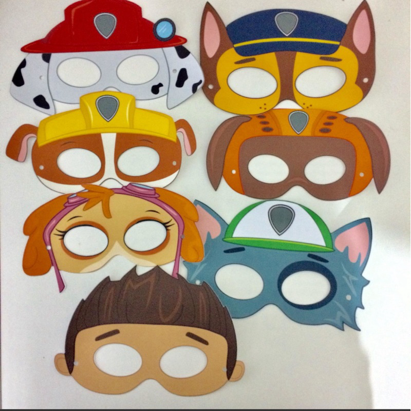 kit com 24 máscaras patrulha canina - Festa Patrulha Canina - lembrancinhas