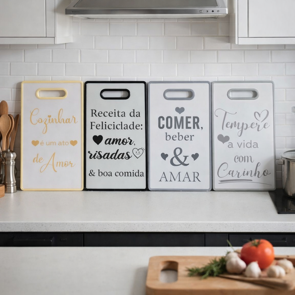 Tábua De Corte Carne Frases 37x23 Legumes Frutas Verduras Churrasco Cozinha Decorativa — imagem 2 de 2