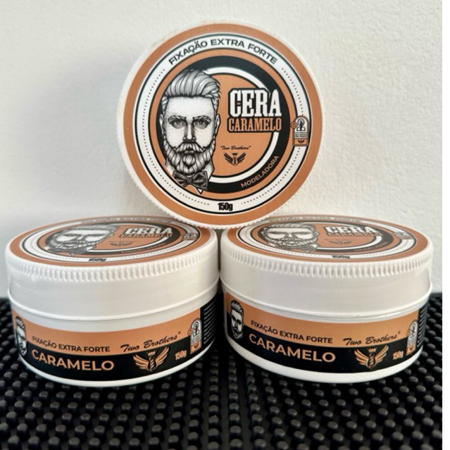 Kit Com 3 Pomadas/Ceras Caramelos Modeladoras Para Cabelo Two Brothers 150G - ENVIO IMEDIATO