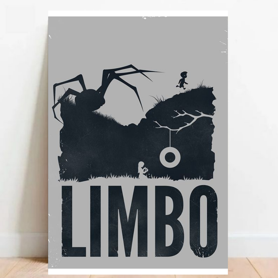 Quadro Placa decorativa Geek Gamer Inside + Limbo video games Arte Poster A2 02