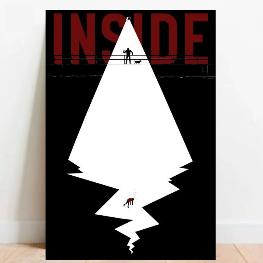 Quadro Placa decorativa Geek Gamer Inside + Limbo video games Arte Poster A2 06