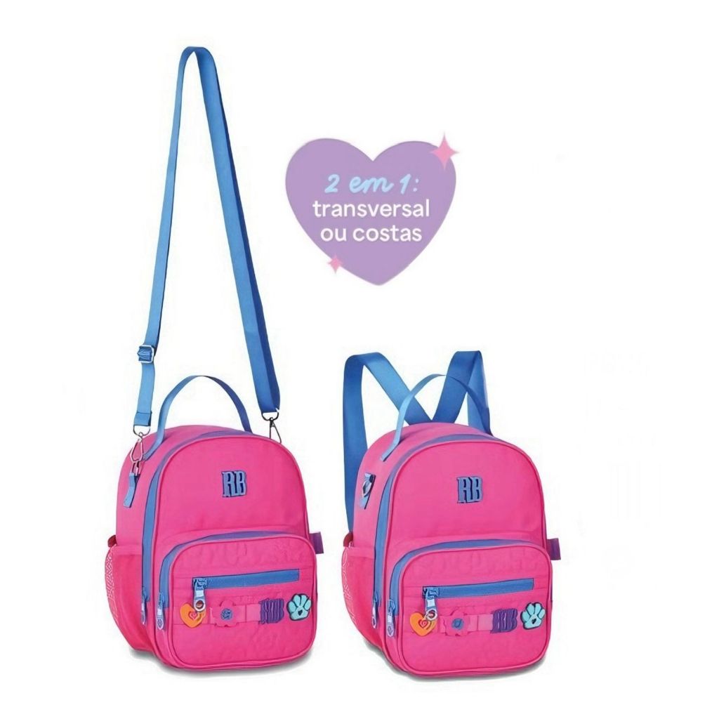 Mochila Escolar Lancheira Térmica Feminina Escolar Rebecca Bonbon Oficial RB