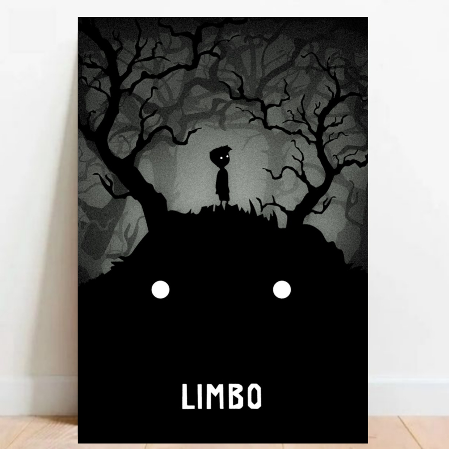 Quadro Placa decorativa Geek Gamer Inside + Limbo video games Arte Poster A2 07