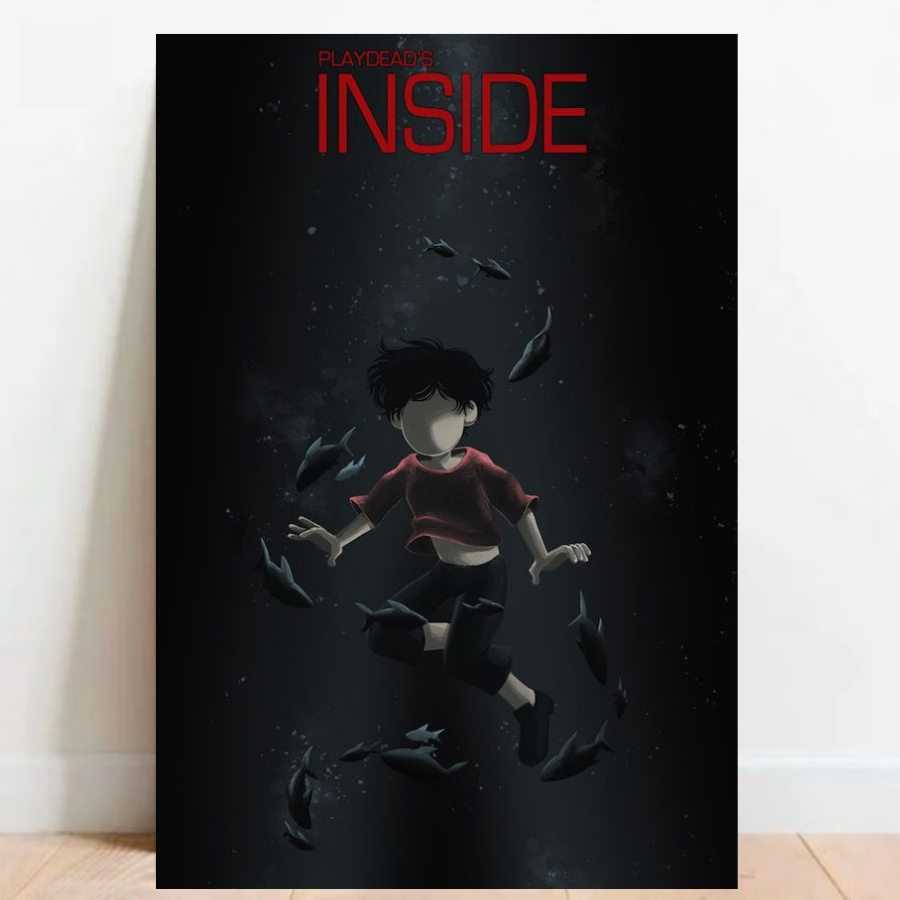 Quadro Placa decorativa Geek Gamer Inside + Limbo video games Arte Poster A2 010