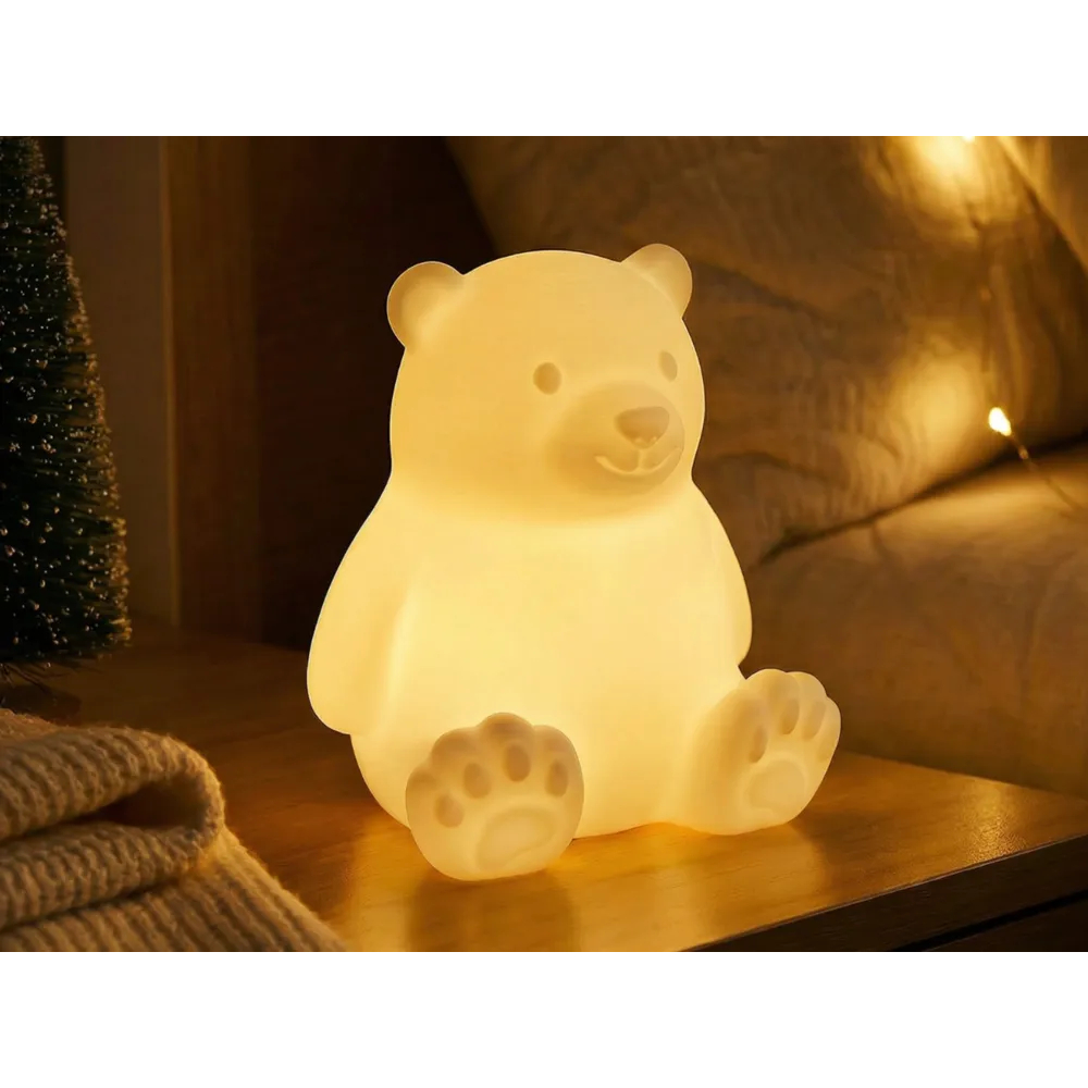 MINI Luminária Infantil Ursinho Vela LED/decoração para quarto de criança/luminária fofa/decoração quarto de bebê