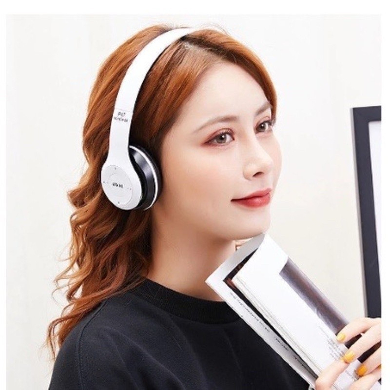 Fone P47 Headphone Sem Fio Estéreo Redução de Ruídos Bluetooth 5.0 Universal Cor aleatorio