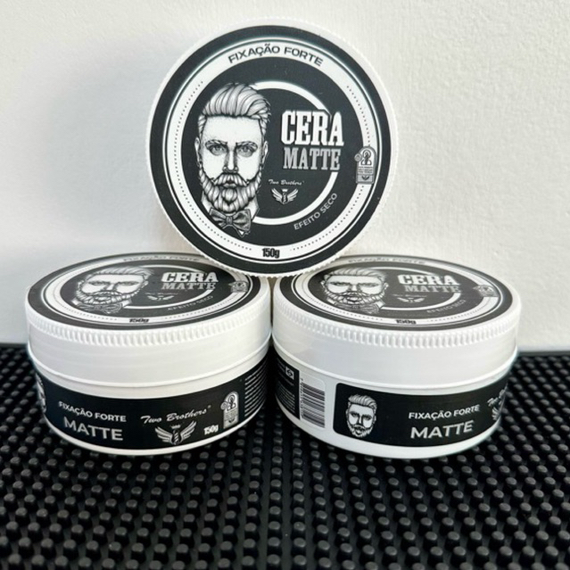 Kit Com 3 Pomadas/Ceras Modeladora Matte/Efeito Seco Para Cabelo Two Brothers 150G - ENVIO IMEDIATO