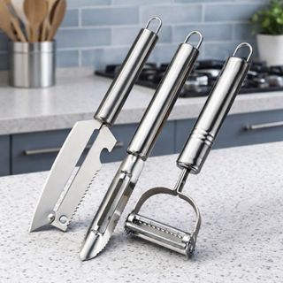 Kit 3 Descascadores Inox Cozinha Multiuso em Oferta na Shopee