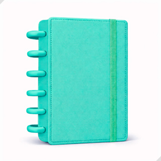 Caderno Inteligente Pequeno A6 com 80 Folhas Removíveis Pautado 6 Discos Escolar Liso Capa Dura em Oferta na Shopee