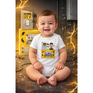 Body Ligado no 220 bebê Body Temático Ligado 220 Body Personalizado Body Bebê Frases Body Engraçado Body Mesversario em Oferta na Shopee