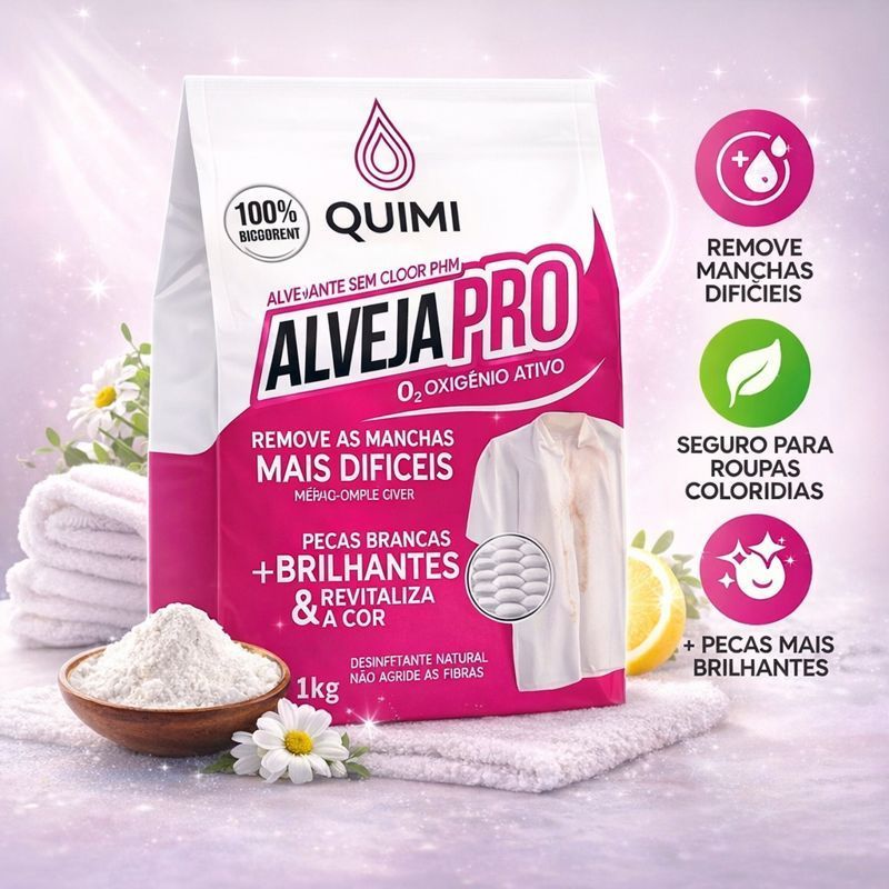 Percarbonato de Sódio 100% Puro Limpeza Em Geral Tira Manchas Roupas Brancas /1kg /2kg /3kg