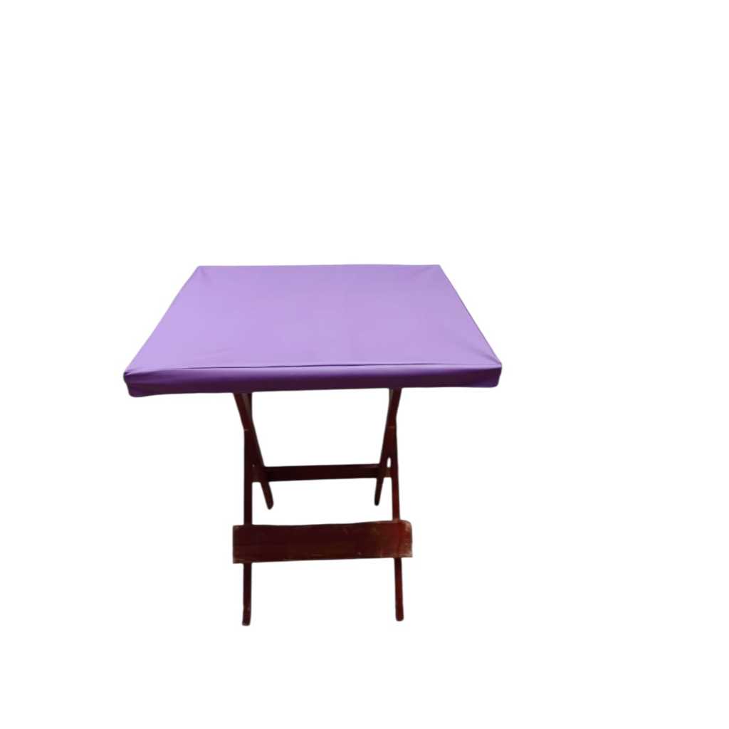 Capa de mesa de madeira roxo preto a prova dágua impermeavel 70x70