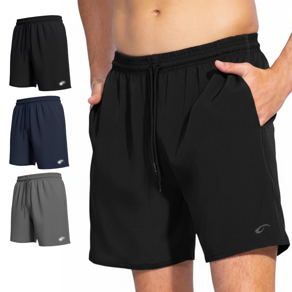 Kit 3 Short Bermudas Tactel masculinas Academia Fitness Praia Verão para atividade física e academia