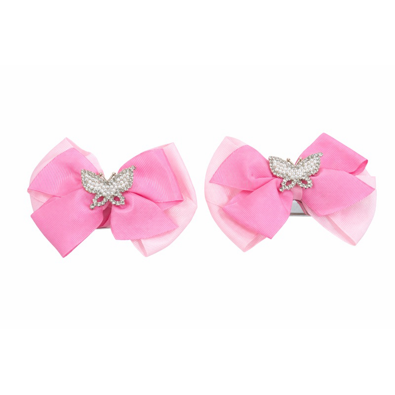 Kit 2 Unidades Laço Luxo Bico de Pato Moda Infantil Presente Menina Acessório Cabelo