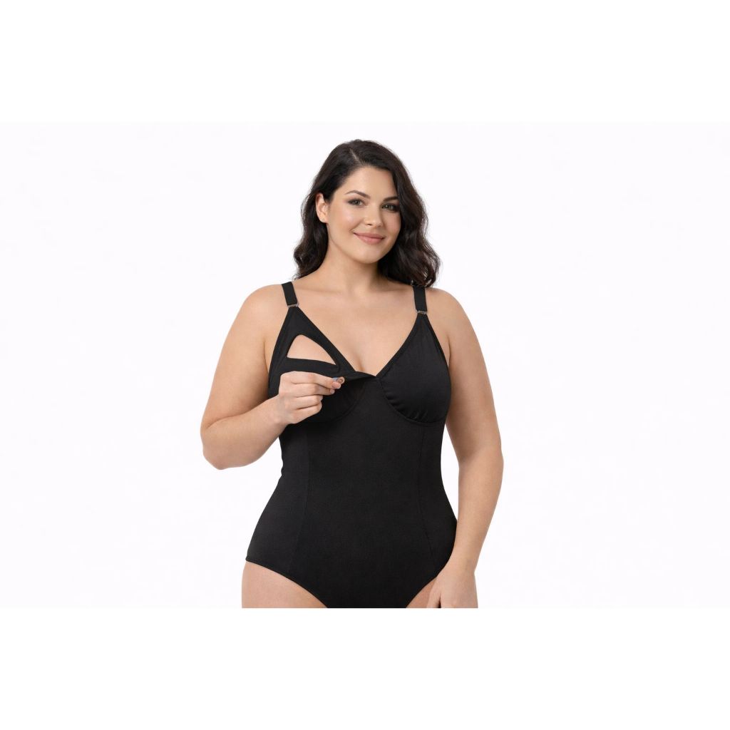 Kit 2 Body Amamentação Modelador Plus Size  Redutor Aperta Barriga Segunda Pele Suplex Feminino Lingerie Sem Bojo