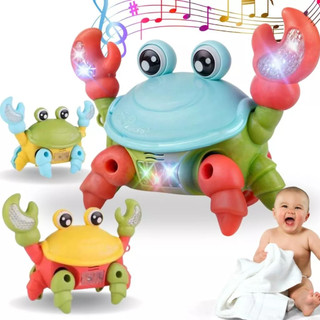 Para Bebês Brinquedo Caranguejo Fujão Musical Som Luz E Movimento Infantil Brinquedos educativos