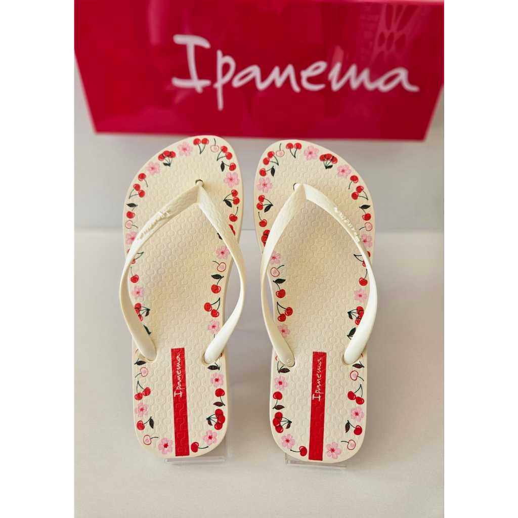 Chinelo Ipanema florida day feminino bege vermelho original moderna verao mullher em Oferta na Shopee