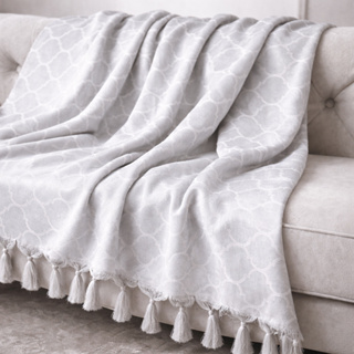 Manta Gigante Jacquard Premium 3,00x2,80 Xale Para Sofá em Oferta na Shopee