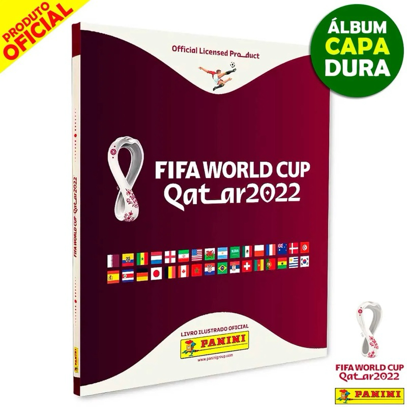 Álbum Copa do Mundo 2022 Panini Capa Dura Original
