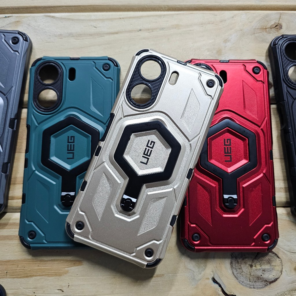 Capa capinha anti impacto silicone com Suporte Giratório 360° para Motorola Moto