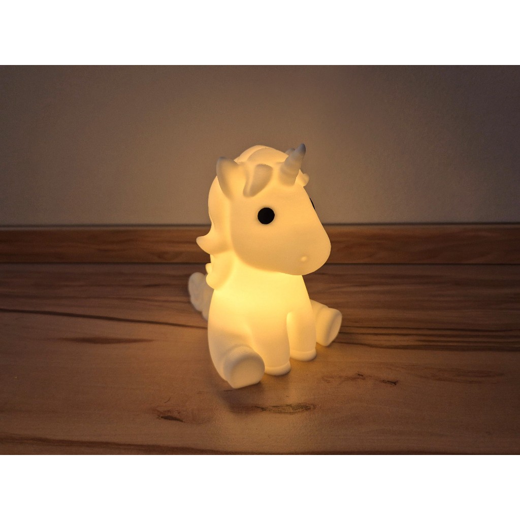 Luminária de Unicórnio em ABS LED | Abajur Noturno Fofo para Mesa e Decoração Infantil