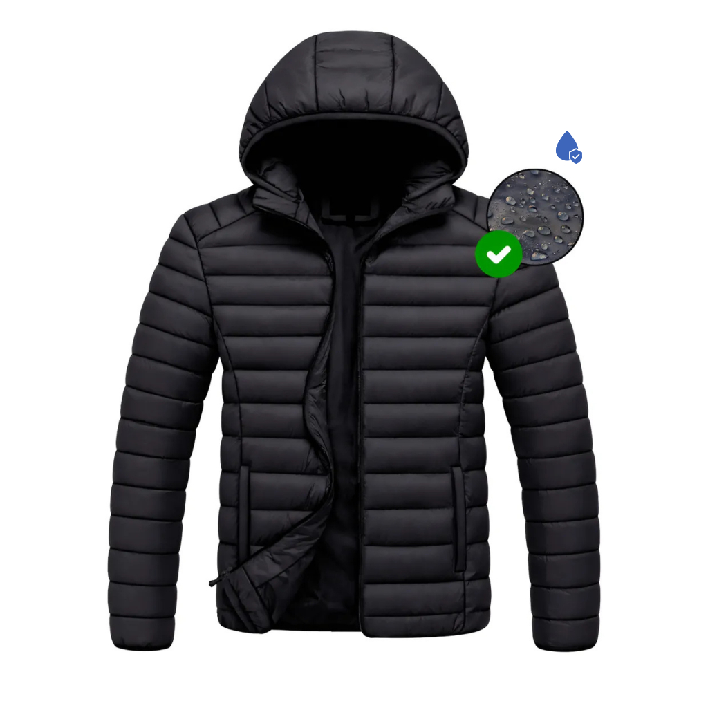 Jaqueta Puffer Bobojaco Masculina Corta Vento Capuz Removível Impermeável  Entrega Rápida Casaco de Inverno Frio P M G
