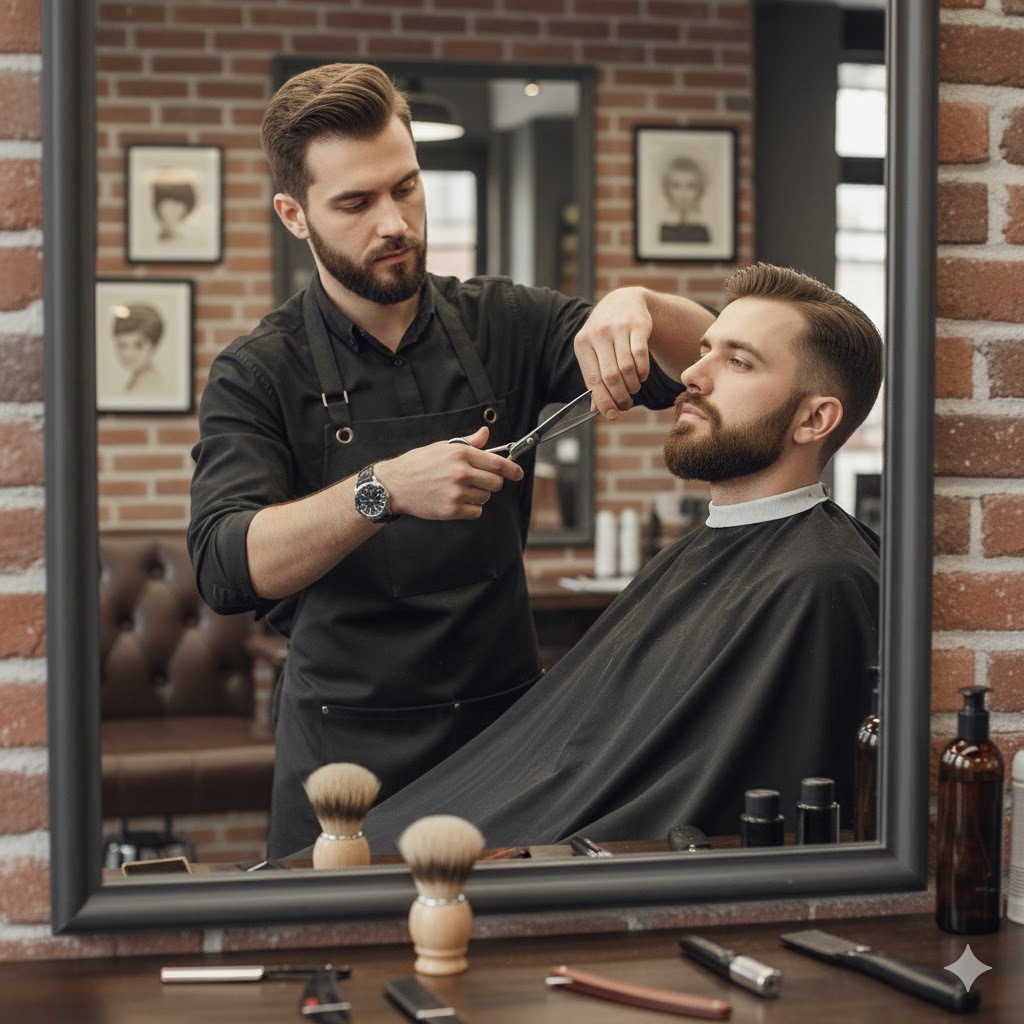 Tesoura Cabeleireiro Barbeiro Profissional Sekich Fio Navalha 6.5 Pol Aço Inox Corte Cabelo Barba Salão Beleza