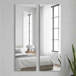 Kit 2 Espelhos 120x30cm Guarda Roupa Parede Decorativo + Fita Dupla Face em Oferta na Shopee