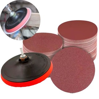 Kit 10 Discos De Lixa De Parede E Suporte De Lixa Velcro 180mm
