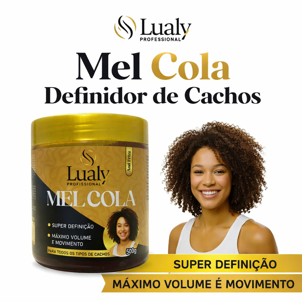Mel Cola Definidor de Cachos 500g – Volume, Definição e Controle Anti-Frizz em Oferta na Shopee