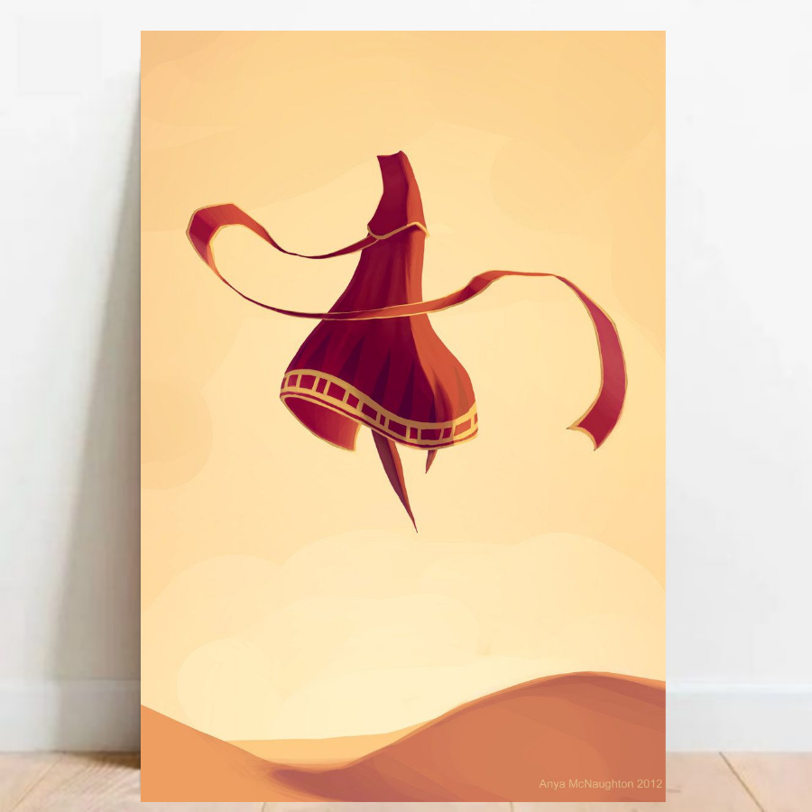 Quadro Placa decorativa Geek Gamer Journey video games Arte Poster A2 05