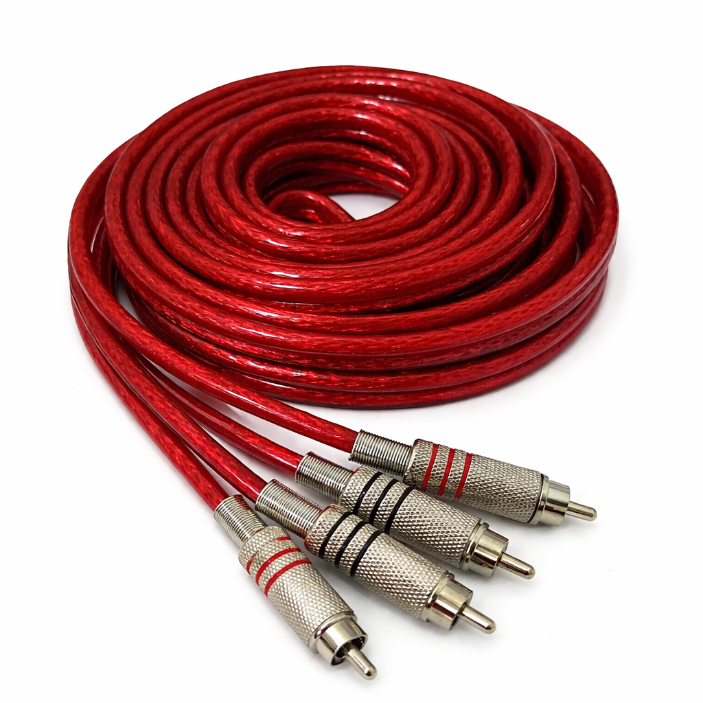 Cabo Rca Blindado 5 Metros Plug Metal Som Profissional em Oferta na Shopee