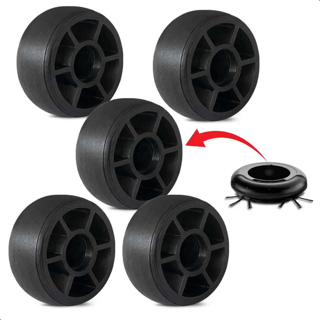 Roda Frontal Rodinha Giratória Robô Aspirador Compatível Wap Multilaser Mondial ObaBox