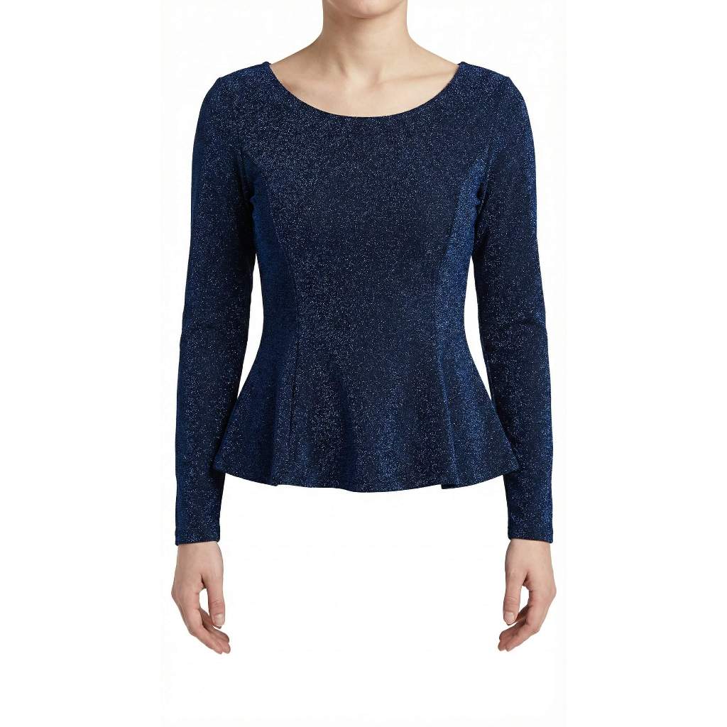 [Brechó] Blusa Feminina Manga Longa Brilhosa Elegante Desapego Bazar Achadinhos