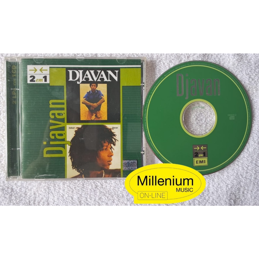 CD Djavan 2 LP´s Em 1 CD – Djavan (1978)  & Seduzir (1981) Original Gravadora Colecionador Ótimo Estado