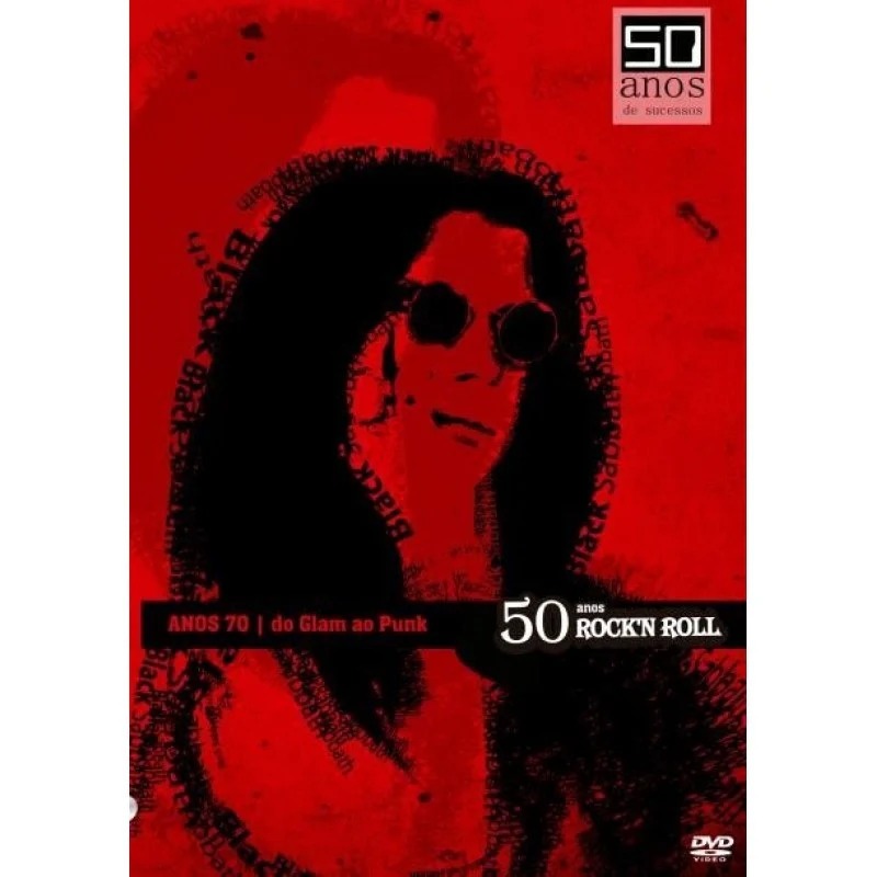 Dvd 50 anos Rock'n Roll - Anos 70 - DO Glam ao Punk