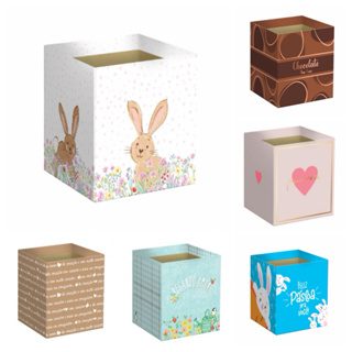 Cachepot Quadrado Pote 11 Decorado/Estampado para Flores e Presentes 5 unidades em Oferta na Shopee