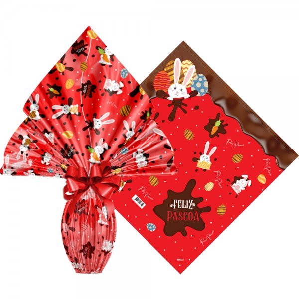 Sacos Pratic para Ovos de Páscoa 24x24cm 25 Folhas