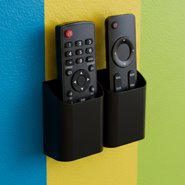 Suporte De Parede Porta Controle Remoto Tv Universal Duplo Ar Ventilador