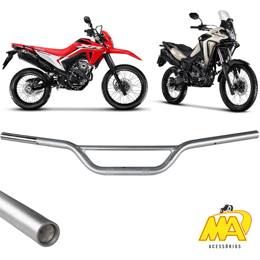 GUIDÃO MODELO ORIGINAL SAHARA E TORNADO 300 CROMADO TEXTURIZADO em Oferta na Shopee