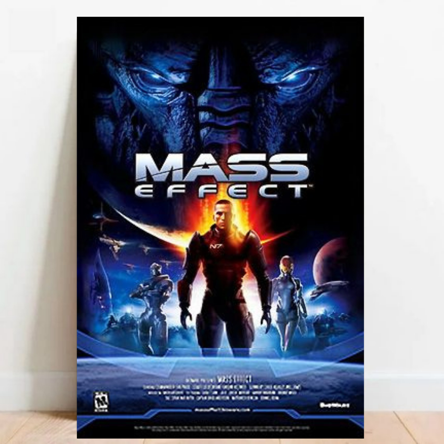 Quadro Gamer Placa decorativa Mass Effect: Legendary Edition RPG FPS video games sem moldura a2 03