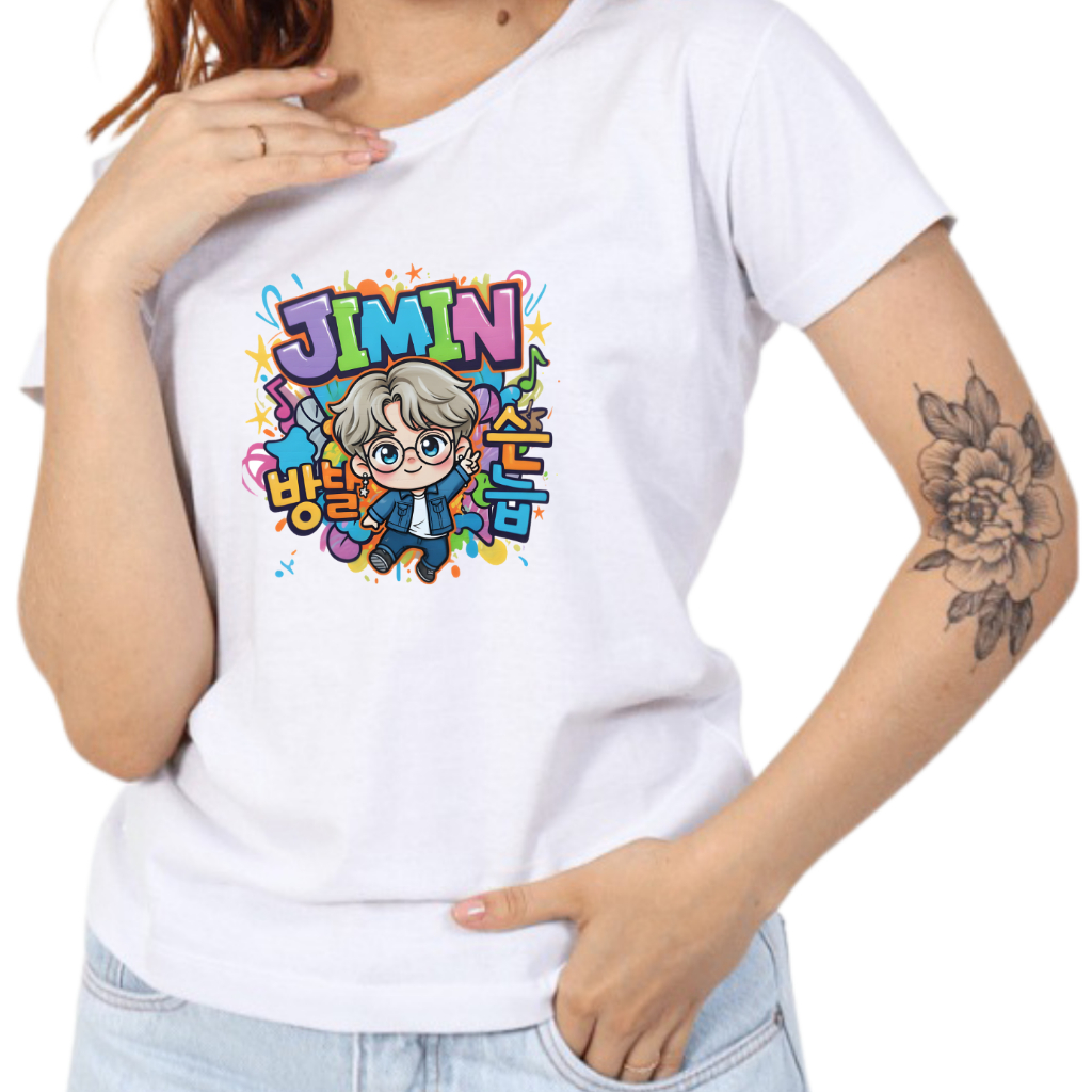 camiseta bts Jimin army camiseta roxa