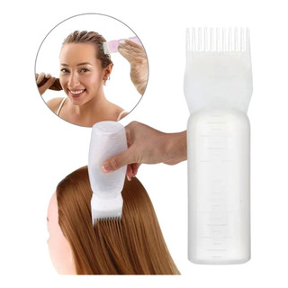 Aplicador de Tinta para Cabelo com Pente Dosador Frasco Squeeze