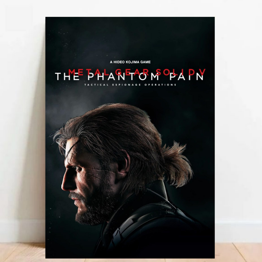 Quadro Gamer Placa decorativa Metal Gear Solid FPS video games sem moldura a2 019