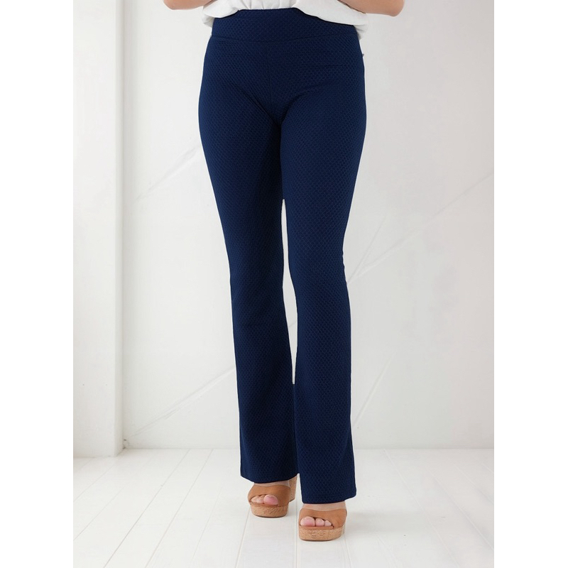Calça Flare Colmeia Bailarina Boca de Sino em Oferta na Shopee