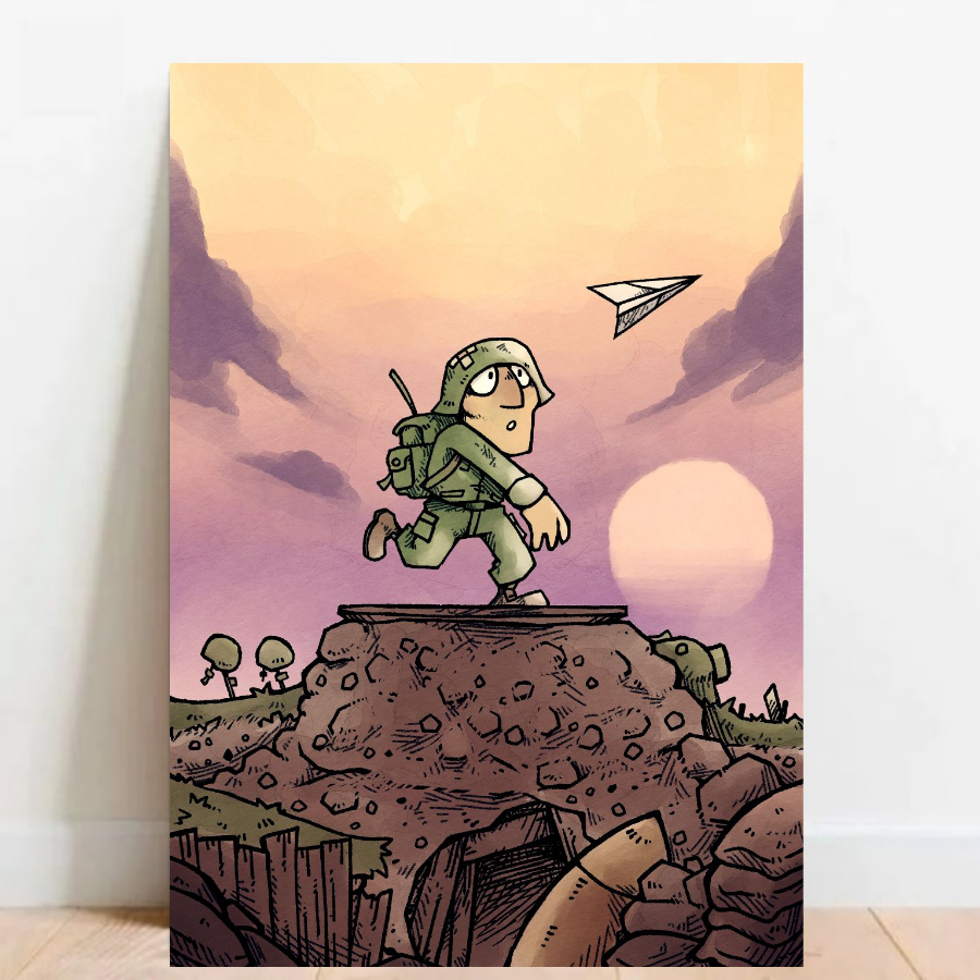 Quadro Gamer Placa decorativa Metal Slug video games sem moldura a2 02